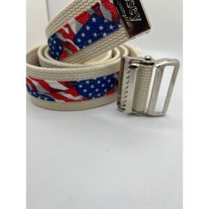 Posey Stars and Stripes 6549‎ Gait Belt with Nickel Buckle Up to 52" NWOT